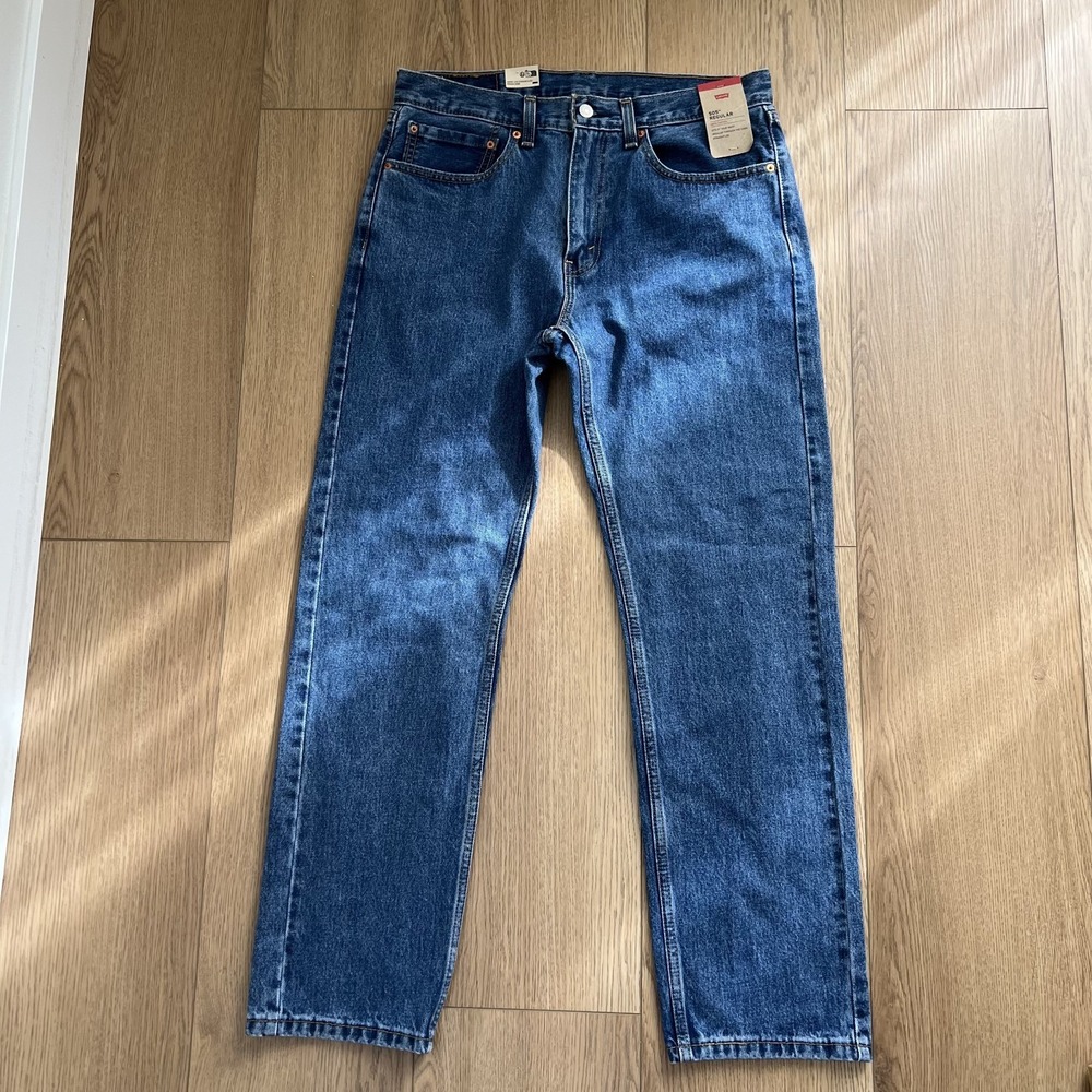 NEW Levis 505 Jeans Mens 34x32 Regular Fit Straight Leg New With Tags